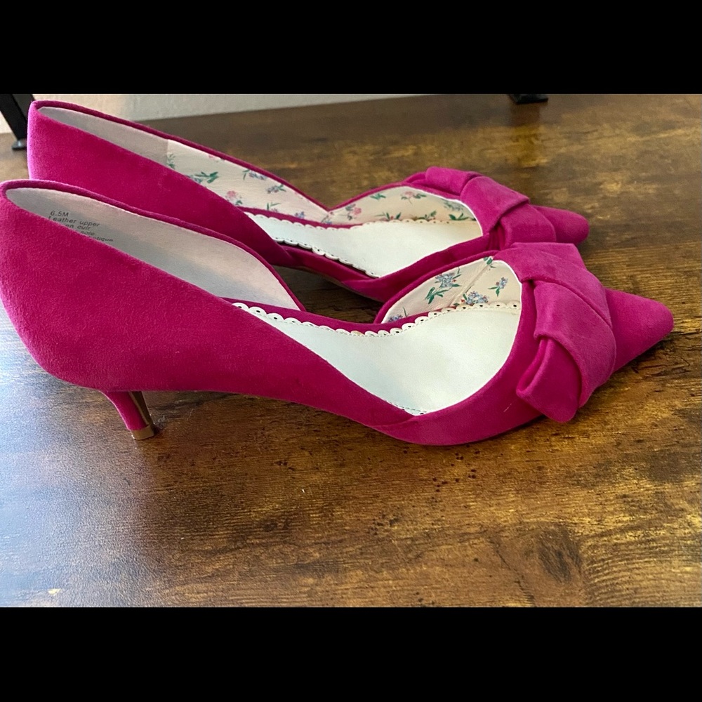 Magenta Kitten Heels - Never Worn